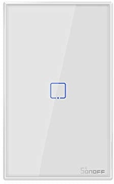 SONOFF T2US1C Interruttore Intelligente Luce Controllo RF Wireless WiFi da Muro, Interruttore a 1 Canale per Soluzioni di Automazione della Casa Intelligente(1-way)