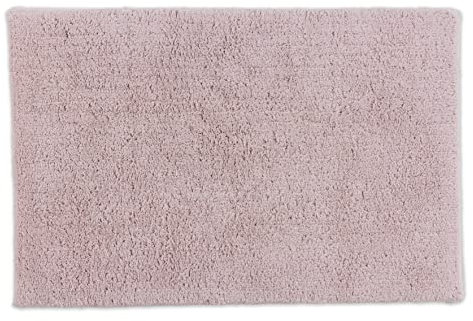 Schöner Wohnen Kollektion Badteppich einfarbig Rose 40 x 60 cm – waschbare Badematte rutschfest - 100% Baumwolle – Badvorleger Trockner geeignet – Duschvorleger Badezimmer