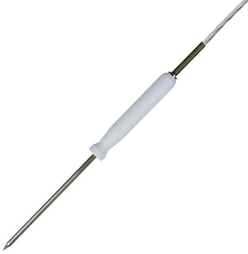 iOVEO 031ES02204 - PT1000 - Einstechfühler mit Teflonhandgriff/Kerntemperaturfühler, lebensmittelecht, Teflon, wasserdampfdicht, 4 Meter