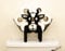 HomeZone Cow Toilet Roll Holder Novelty Animal Bathroom Accessory Decorative Home Indoor Storage Loo Roll Toilet Paper Holder Black Metal Free Standing Fun Decor