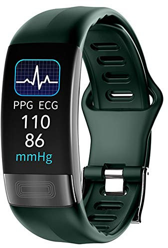 2022 New Smart Temperature Detection Watch, ECG+PPG Monitoring, Heart Rate/Blood Pressure/Oxygen Monitoring, Exercise Pedometer Smart Reminder for Men And Women Health Trackers,Green