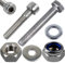 Stahlia 10 Sechskantschrauben 10 Unterlegscheiben & 10 Muttern Set Edelstahl M8 x 170mm Vollgewinde (30 Teile) DIN 933|125|985 Maschinenschrauben Außensechskant