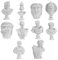 BESPORTBLE 10 Stück Harz Skizze Figuren Mini Gips Statue Replik Aphrodite Griechische Göttin Büste Statue Home Office Kunst Dekor