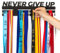 CONTRAXT Medaillenhalter Medaillen aufbewahrung. Medalien aufhänger Sportler Geschenk Sport Medal Holder (Never give up, L)