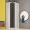 Yellowshop - Box doccia angolare per disabili in PVC a due ante estensibili a soffietto H185 modello Stefy (Cm 100 x 100)