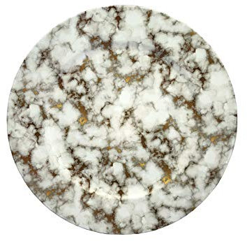 S/6 Plastic Charger Plate (White, 6)