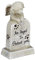 Relaxdays Décoration pour la Tombe de Votre Boule de Poils, avec Croix, Chien ailé et Inscription en Anglais, crème