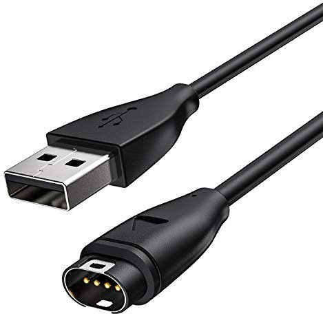 Mellbree Ladekabel Kompatibel mit Garmin Uhr – Kompatibel mit Garmin Vivoactive 5 4 4S 3, Fenix 7 7S 7X 6 6S 6X Pro 5 5S 5X Plus, Forerunner 745 935 945 45 45S 245, Instinct, Venu 2 Plus