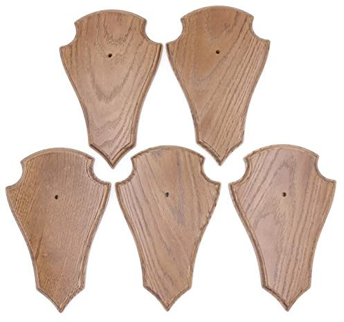 Generisch REH - Placas de trofeos (5 unidades, 21 x 13 cm), color marrón