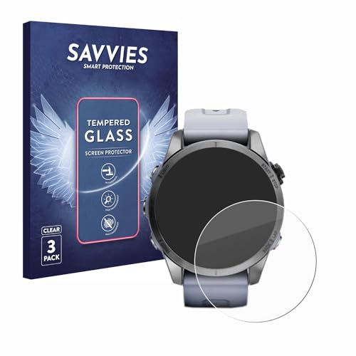 Savvies Schutzglas für Garmin Fenix 7S