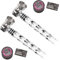 Pack x2 Unità - Pipe Metalliche con Testa Metallica - Include 5 Filtri per Pipe - 2 Unità Trasparenti