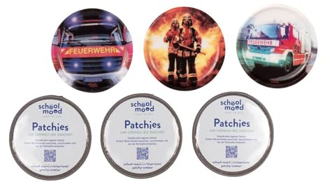 School-Mood 6er Patchy-Set Firefighters