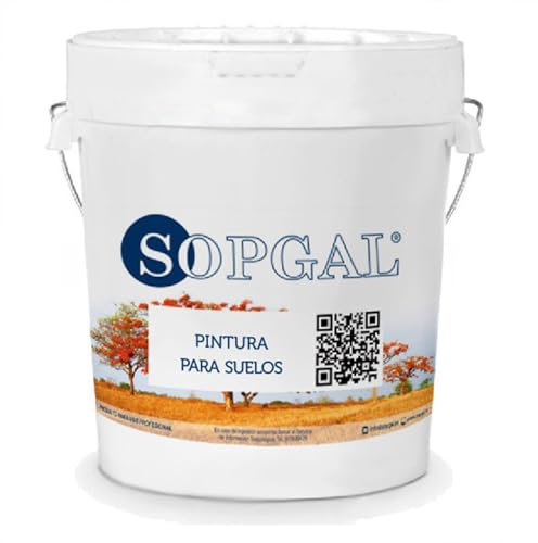 ANTIHUMEDADES Pintura para Suelos (5 kgs, color: Carta RAL) - Fácil aplicación para naves, trasteros, oficinas, casas, pisos... alta resistencia para tránsito de personas - Sopgal