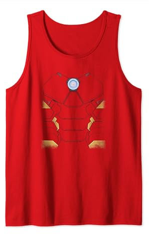 Marvel Halloween Iron Man Avengers Distressed Costume Tank Top