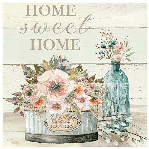 DCIDBEI 30 x 30 cm, Rundes Diamant-Gemälde Blumen Erwachsene, DIY Diamant Malset Familie Diamond Painting Buchstabe,Wanddekoration mit Werkzeugen,Basteln, Malen & Handarbeiten || Home