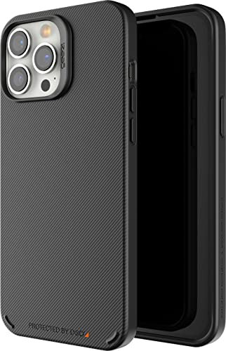 Gear4 Copenhagen Series Slim Light Case für iPhone 13 Pro Max Schwarz | Militärqualität D30, 3,5 m Fallschutz