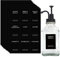 cdxhome 84 Kaffeesirup-Etiketten für Karamell, Vanille, Schokolade, wasserdichte Aufkleber für Kaffee, Sirup, Flasche und Spender, Kaffee-Bar-Zubehör (schwarz)