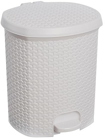 keeeper Treteimer, 21 l, Mülleimer mit Tretpedal, Tjark, Nordic White (Weiß)