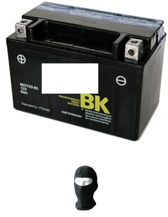 KOMPATIBEL MIT Honda FMX 650 650 2005 A 2006 YTX9-BS AGNETI ARELLI Batterie, GEBRAUCHSFERTIG, GELADEN FÜR SOFORTIGE Montage, 8AH, 12V, 150 X 87 X 105 MM