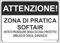 M-ITALY CARTELLO SEGNALETICO - ATTENZIONE ZONA DI PRATICA SOFTAIR - Adesivo Extra Resistente, Pannello in Forex, Pannello In Alluminio (30x42, Alluminio)