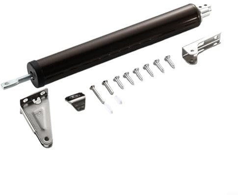 HEIBTENY Ferme-porte pneumatique en aluminium pour porte coupe-feu automatique pour une longueur de 50 à 90 cm, poids de 30 à 80 kg, différents types de portes moyennes (B)