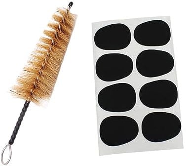 Toyvian Saxaphone Cleaning Brush Set Sax Brush Tooth Pads Fittings Saxophone Mouthpiece Care