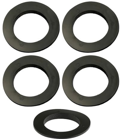 Rumyve 5pcs O-Rings Sink Plug Rubber Seal,Bath Sink Seal Lip,Sealing Washers Gasket Accessories for Basket Strainer Plug Pipe Bathroom(Black)