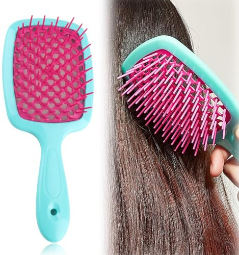 Paddle Entwirrungsbürste für Lockiges Haar - Antistatische Haarbürste zum Entwirren, Wet & Dry, Belüftet für Schnelles Styling von Langen Haaren