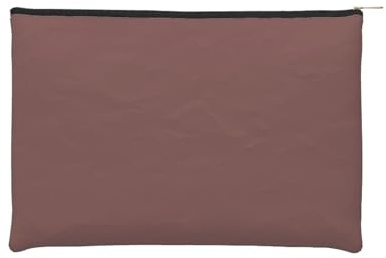 Wiederverwendbare Kosmetiktasche aus Papier, Wasserabweisende Kosmetiktasche, Make-up-Beutel für Damen, Reise-Organizer/Kastanienbraun