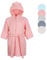 KAKU NANU Bademantel Kinder Mädchen Baumwolle Frottee Baby Kinderbademantel mit Kapuze Bathrobe Morgenmantel Rosa 104 110 116