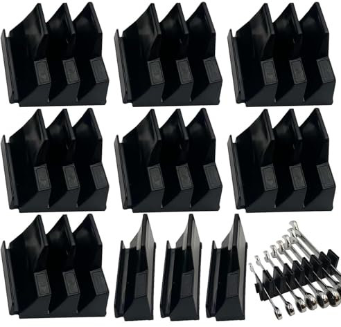 Porte-clés magnétiques | Plateau à outils | Rangement modulaire | Support de rangement flexible pour clés mixtes | Peut contenir 23 clés | Pour les professionnels et les amateurs de bricolage