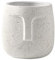 WZTHLF Flower Plant Pots Indoor,Nordic Human Face Ceramic Vase Flowerpot Succulent Green Plant(White,12cm)