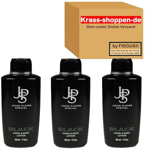 John Player Special - Black Serie - Hand & Body Lotion - 3 x 500 ml - Ein Angebot von krass-shoppen-de by FISGUS®