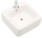 CNAFGBGG 1pc Square Dollhouse Waschbecken 1:12 Miniatur Keramik Waschbecken Waschbecken Modell Simulation Zubehör für Dollhouse Weiß
