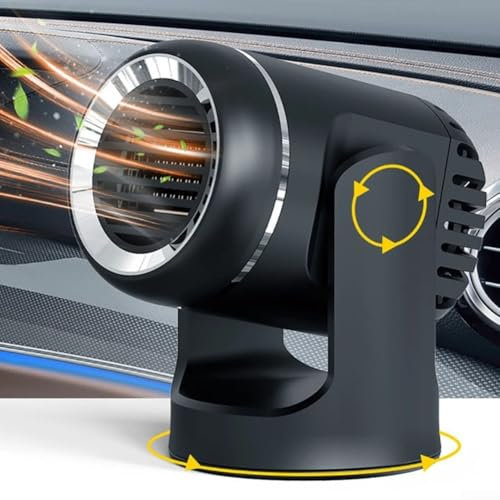 Chauffage d'appoint portable pour voiture, 12 V/24 V haute puissance, dégivreur de pare-brise, chauffage rapide pour voitures, SUV, camions, camping-cars, matériau ABS (24 V)