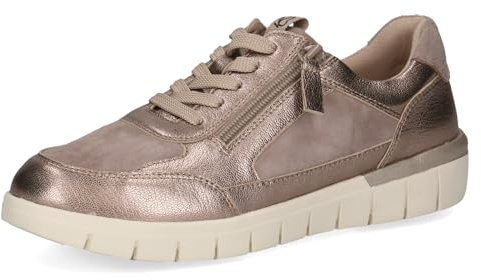 CAPRICE Comfort Damen Sneaker flach aus Leder Mehrweite H