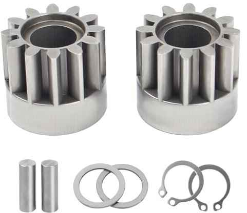 Lomens R-2485-LH R-2485-RH R-2261 Lawn Sweeper Wheel Drive Pinion Kit, Fits STS-42, STS-426, STS-420, STS-427 Lawn Sweepers, for John Deere Lawn Sweeper Deere 42 inch Sweeper Gear/pin/Washer