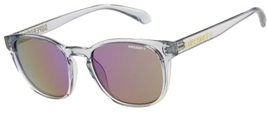 Superdry SDS-5038 - Gafas de sol para hombre 108 Crystal Light Grey/Yellow, gris