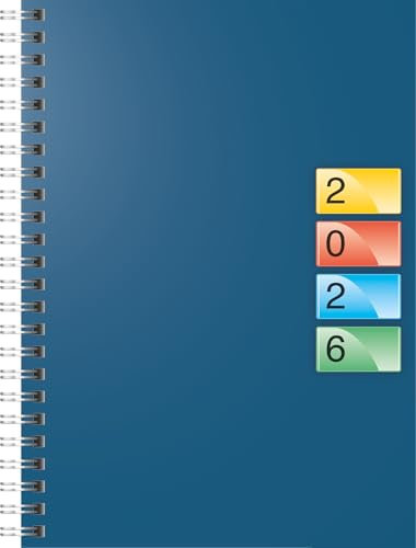 BRUNNEN Buchkalender DATAline Mod. 796 40 2026 | A5, Karton, blau