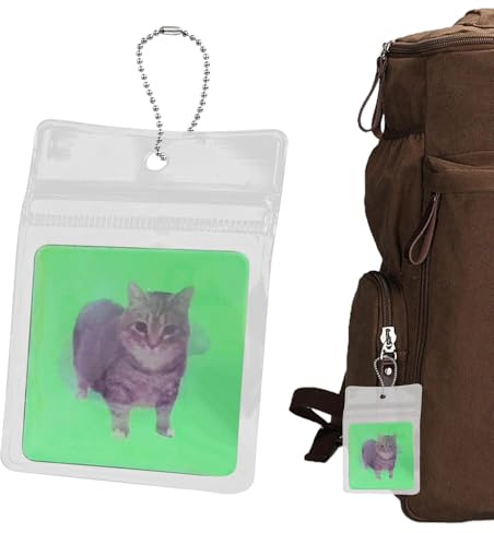Fidget Carta Lenticolare 3D Relax Portatile Con Espressioni Multiple | Fidget Scheda Lenticolare 3D Gatto Portachiavi Ciondolo Per Bambini Ragazzi Adulti Studenti Scuola Ufficio Viaggi Campeggio