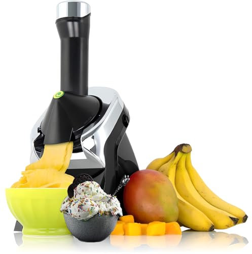 XoTiq Ice Cream Machine, Ice Cream Maker, 200W Electric Ice Cream Maker, Home DIY Kitchen Automatic Mini Fruit Soft Serve Ice Cream Machine, Frozen Dessert Maker, Homemade Dessert Maker