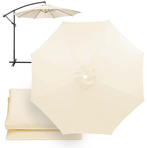 XEISYO Replacement Umbrella Covers 2/2.3/2.5/2.7/3/3.5M, 6/8 Ribs, UV Protection Garden Replacement Parasol Canopy, for Patio Yard Beach