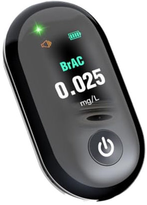 Beaupretty Für Monitore Detektoren Prüfung Schlüsselanhänger Atemanalysatoren Tragbares Alkoholmessgerät Atemanalysator Werkzeug Breathalizer Asb Schwarz