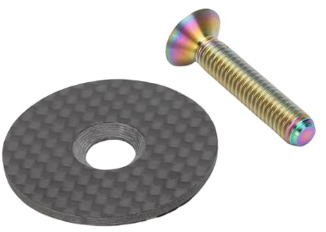 Bnineteenteam 31,8 Mm Radsportgabel -Stamm -Top Kappe, Leichte, Vielseitige Kompatibilität Titanlegungsscheibe Kohlefasermaterial Perfekte Passform, Aerodynamische und Stilvolle Design für