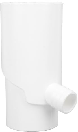 Nosqew Regenwasser-Umlenker-Set, Hocheffizienter Kunststoff, 8 cm Rund, Fallrohr-Umlenker für Regenwasser-Sammelsystem, Bewässerung, Aquarium, Wassereinsparung (Weiß)