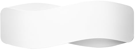 Licht-Erlebnisse Wandleuchte Up Down Stahl Weiß G9 2-flammig Wohnzimmer Esszimmer Küche Modern T:15 cm wohnlich Wandlampe Schlafzimmer