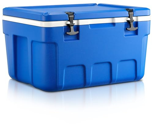 Kühlbox 66 Liter ohne Strom – Tragbare Thermobox hält EIS bis zu 4 Tage kalt, Passive Kühlbox für Camping, Picknick, Auto & Angeln