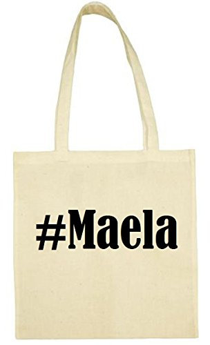 Reifen-Markt Tasche #Maela Größe 38x42 Farbe Natur Druck Schwarz