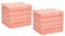 Betz 10 Stück Seiftücher Seiftuch Seiflappen Set Palermo 100% Baumwolle Größe 30x30 cm apricot