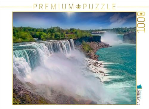 CALVENDO Puzzle Niagarafälle - American Falls und Horseshoe Fall | 1000 Teile Lege-Größe 64 x 48 cm Foto-Puzzle für glückliche Stunden